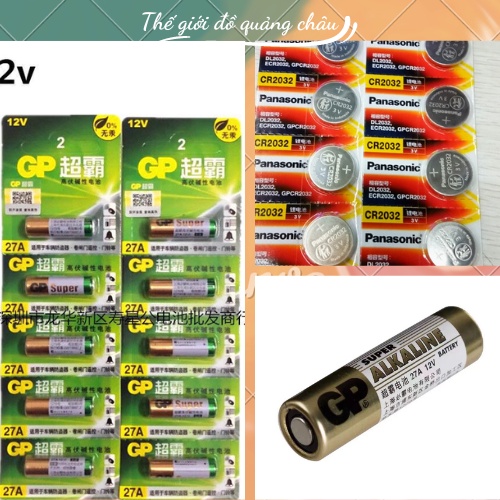 Pin CMOS Panasonic Pin 3V Lithium - Pin 12V 23A / 27A Hãng GP Pin Điều Khiển Cửa Cuốn, Remote (PP1)