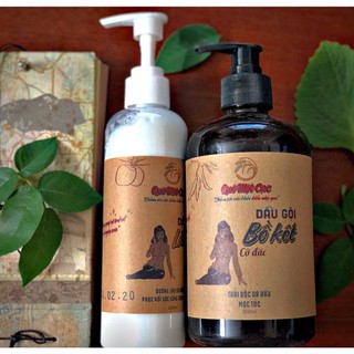 COMBO GỘI XẢ TỰ NHIÊN - CHĂM SÓC TÓC DẦU - SPA QUÊ 1 CỤC - GIÚP TÓC MỀM MƯỢT, DÀY, KHỎE