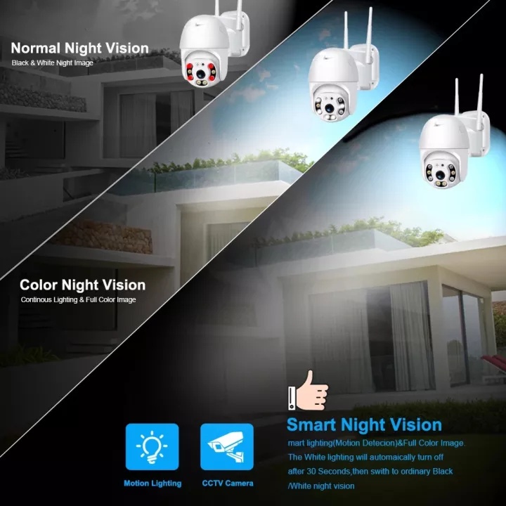 Camera An Ninh CCTV V380 HD 1080P Kết Nối Wifi Không Dây, Hỗ Trợ Tầm Nhìn Ban Đêm, Chống Thấm