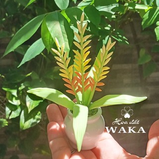 Hoa Đất Sét Mini-Cây Lúa 10cm