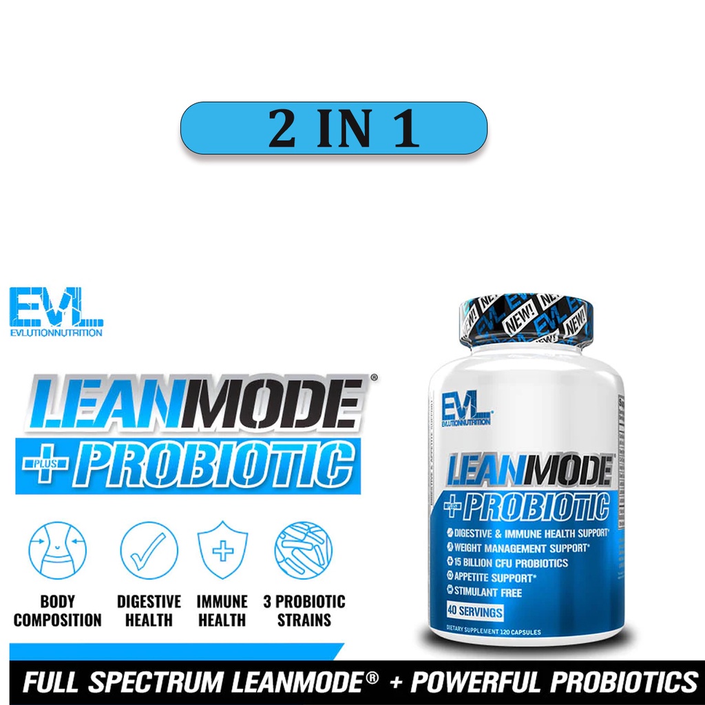 EVL LEANMODE + PROBIOTIC 120 VIÊN-CHÍNH HÃNG-Hỗ Trợ Đốt Mỡ Và Hệ Tiêu Hóa