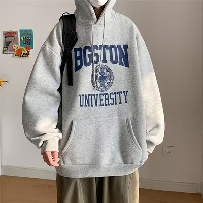 Áo hoodie Dáng Rộng In Chữ Phong Cách Nhật Bản Thời Trang Cao Cấp Cho Nam