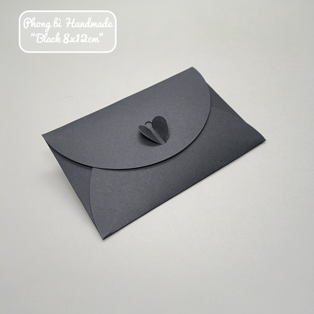 Bao thư giấy Kraft, phong bì vintage kích thước 8x12cm