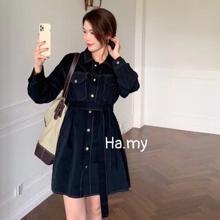 Váy sơ mi nhung mịn khuy bấm, hàng Quảng Châu
