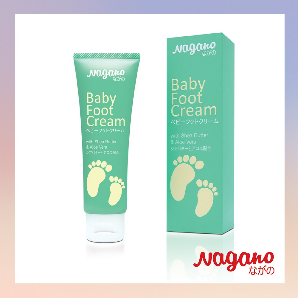 Kem dưỡng da bàn chân và gót (BABY FOOT CREAM) Nagano Japan 100ml