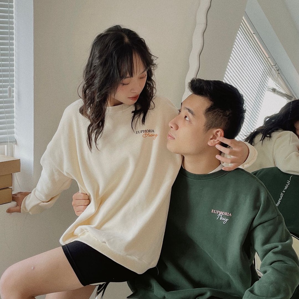 Áo nỉ bông unisex nam nữ - EUPHORIA - Tặng 4 ảnh in khi chọn gói quà - vuver.vn