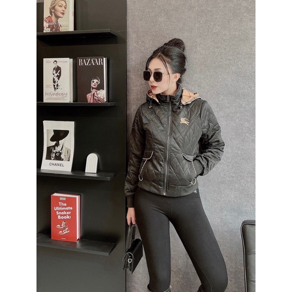 Áo phao ngắn mũ Bbr