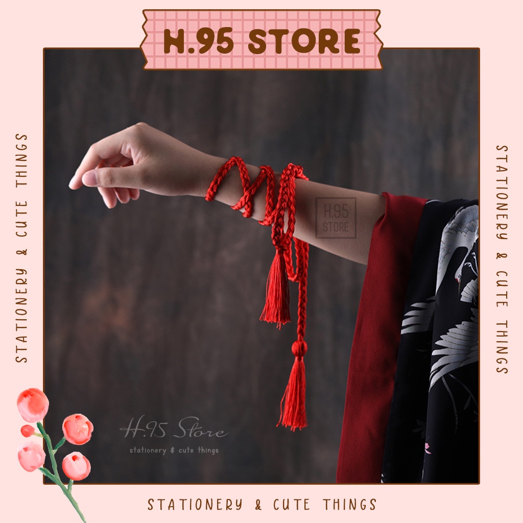 Dây buộc tóc cổ trang thắt bện thừng tua rua