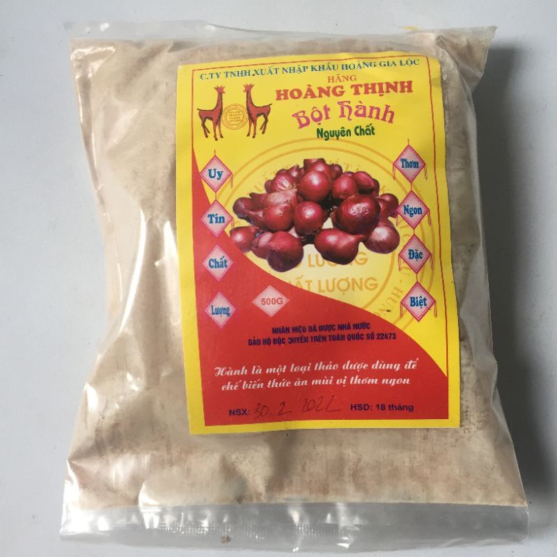 Bột Hành Nguyên Chất Gói 500g