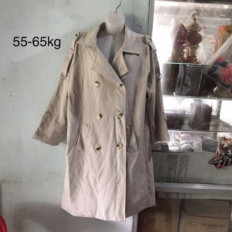 Hàng si tuyển. ÁO MĂNG TÔ VẢI FOR CHO NỮ lỗi có vài vết dơ nhỏ và mất dây đai