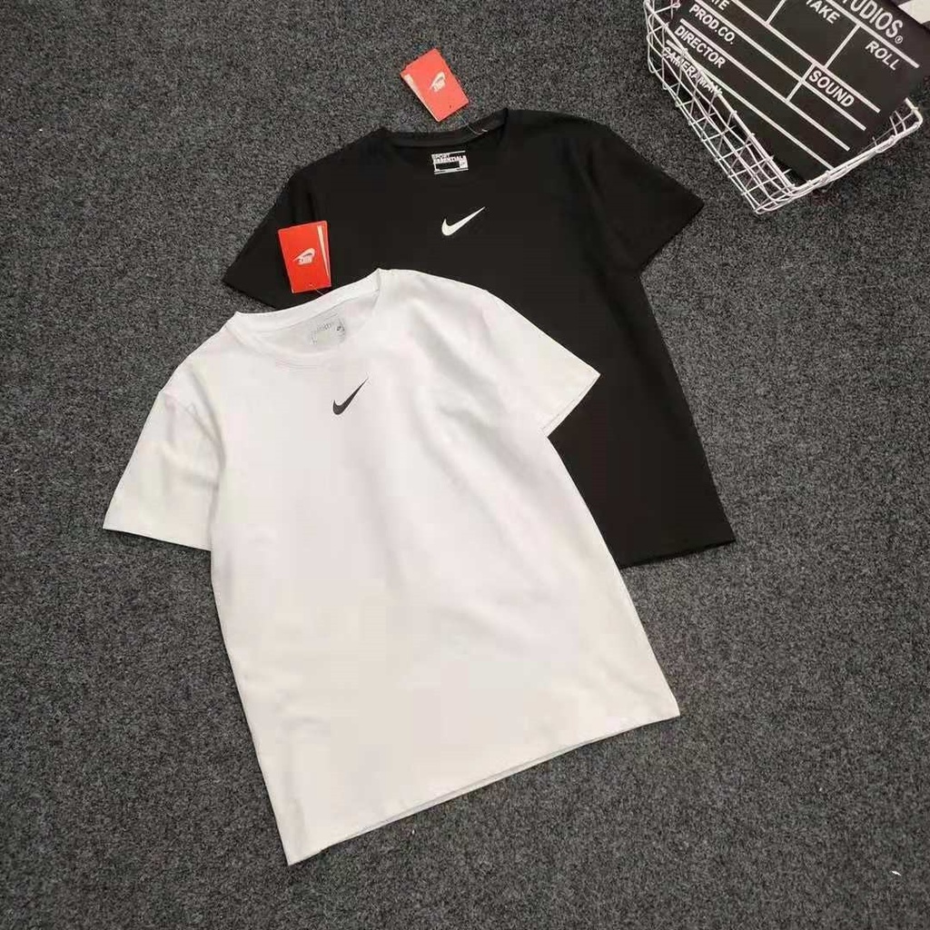 Áo Thun Nike Logo Thêu Vải Cotton thoáng mát hàng chính hãng