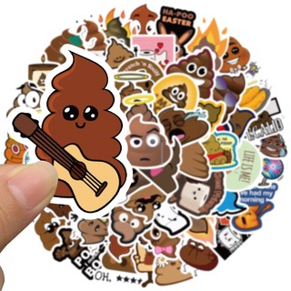 Ngẫu Nhiên 10 / 60 Miếng Hoạt Hình Dễ Thương Chống Thấm Nước Nhà Deco Dán Helmat Xe Đạp Laptop Decal Dán