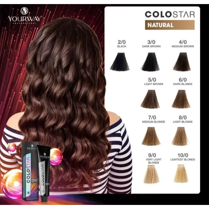 Nhuộm Tóc YOURWAY chưa có oxy Colostar (nhắn tin cho shop để chọn màu khác)