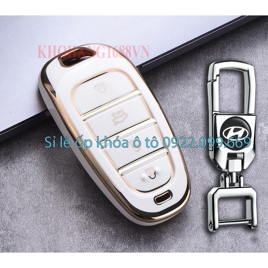 Ốp chìa khoá TPU sang trọng dành cho xe Hyundai Tucson, Santafe , Palisade 2021 2022