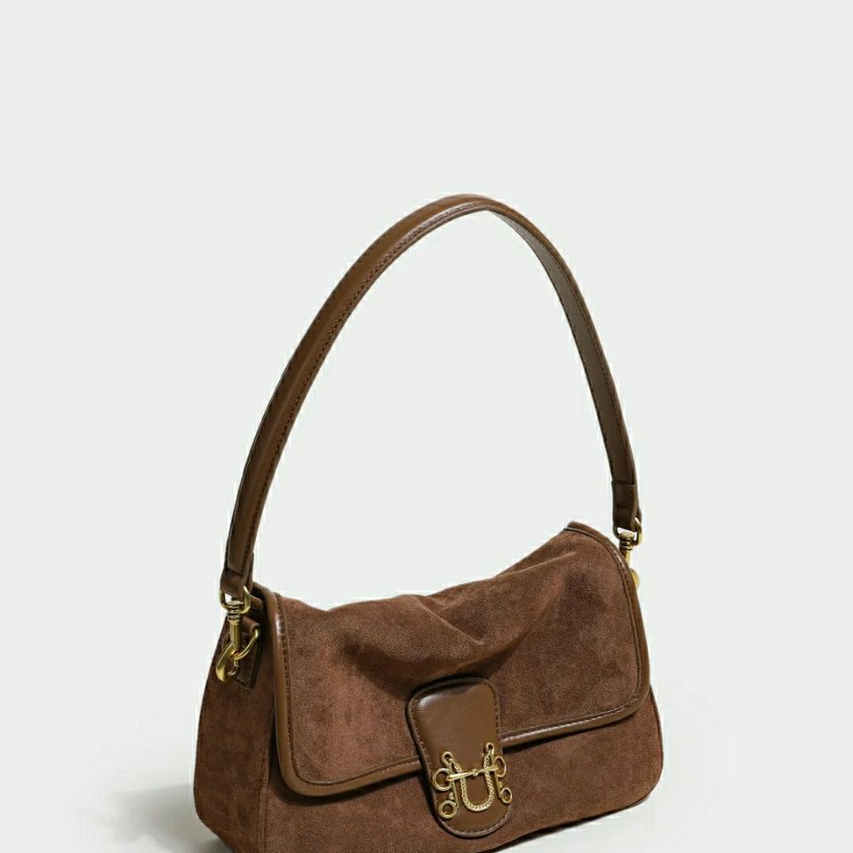 Túi Đeo Vai Da Lộn Cỡ Lớn Thiết Kế Cá Tính