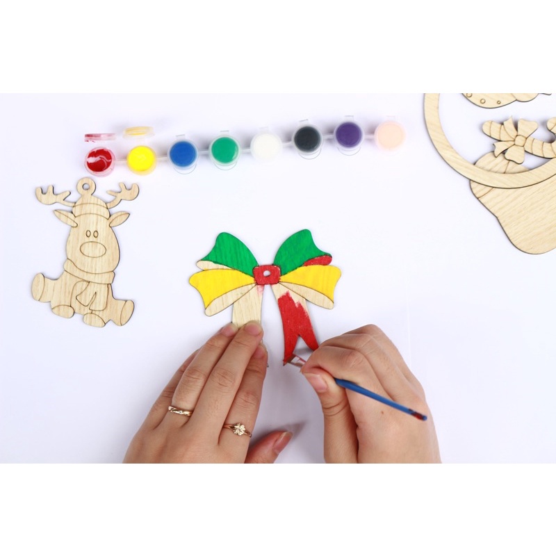 Set tô màu chủ đề noel ,decor sáng tạo trang trí noel siêu đẹp