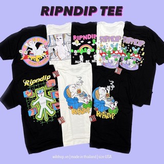 (M, L, XL) MÈO RIPNDIP TEE - ÁO THUN UNISEX SIZE USA