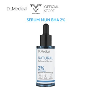 Serum BHA 2% Dr Medical loại bỏ và phục hồi da mụn Natural Defence Serum 30ml