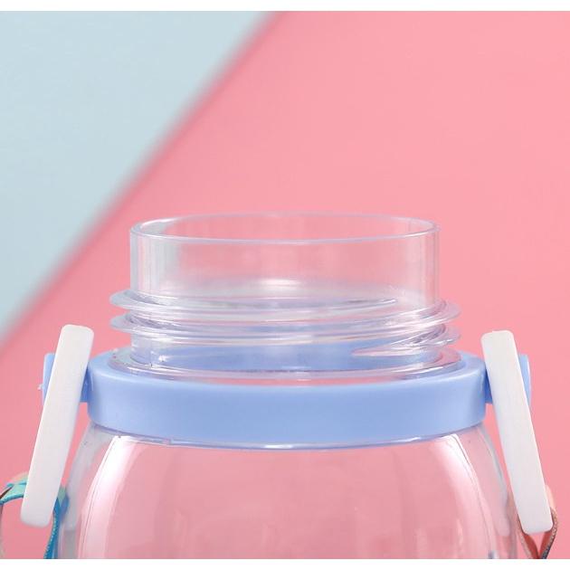 Bình nước nhựa 450ml , thiết kế hoạt hình dễ thương, bình uống nước hình hươu cho bé, chất liệu an toàn - Loki