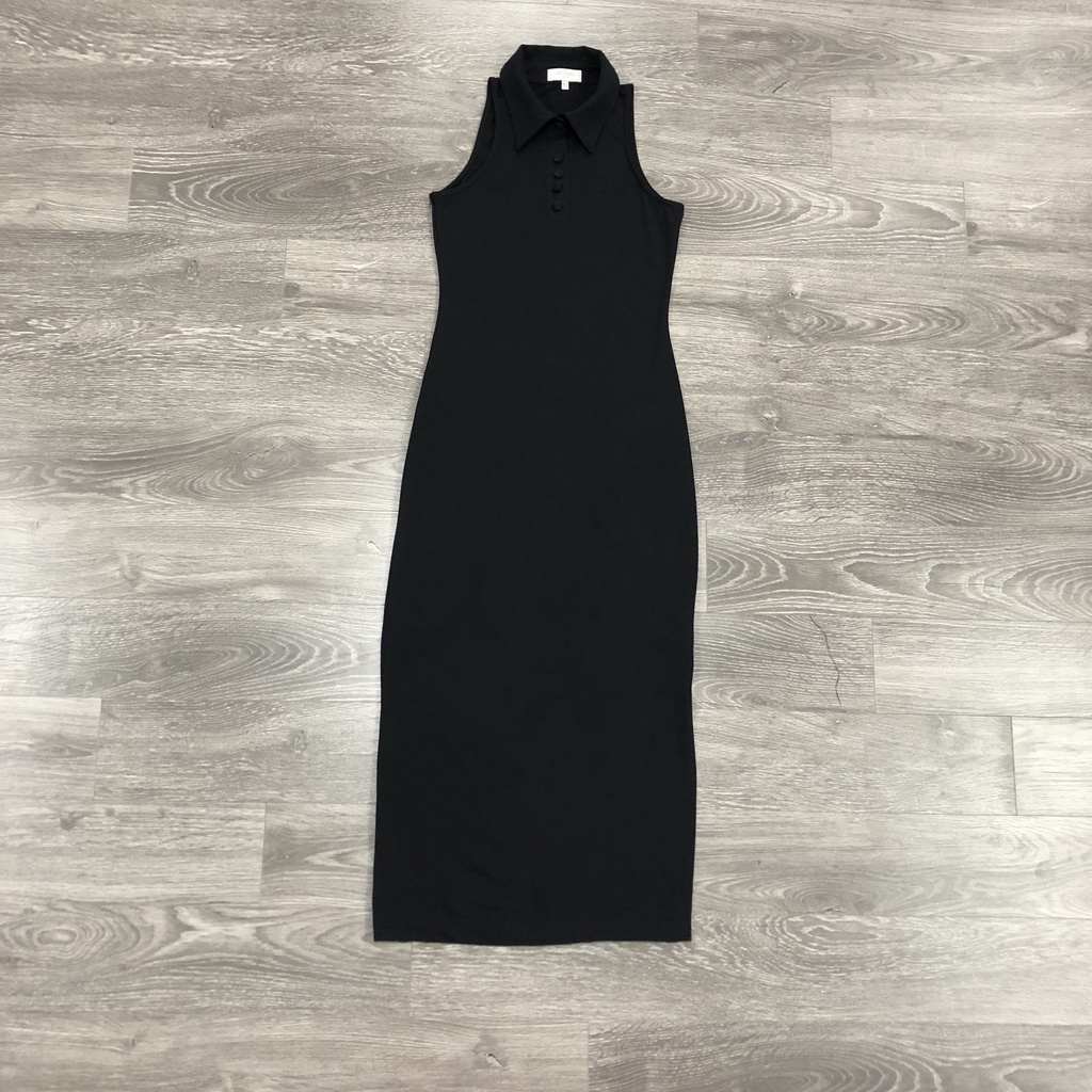 Đầm maxi cổ polo