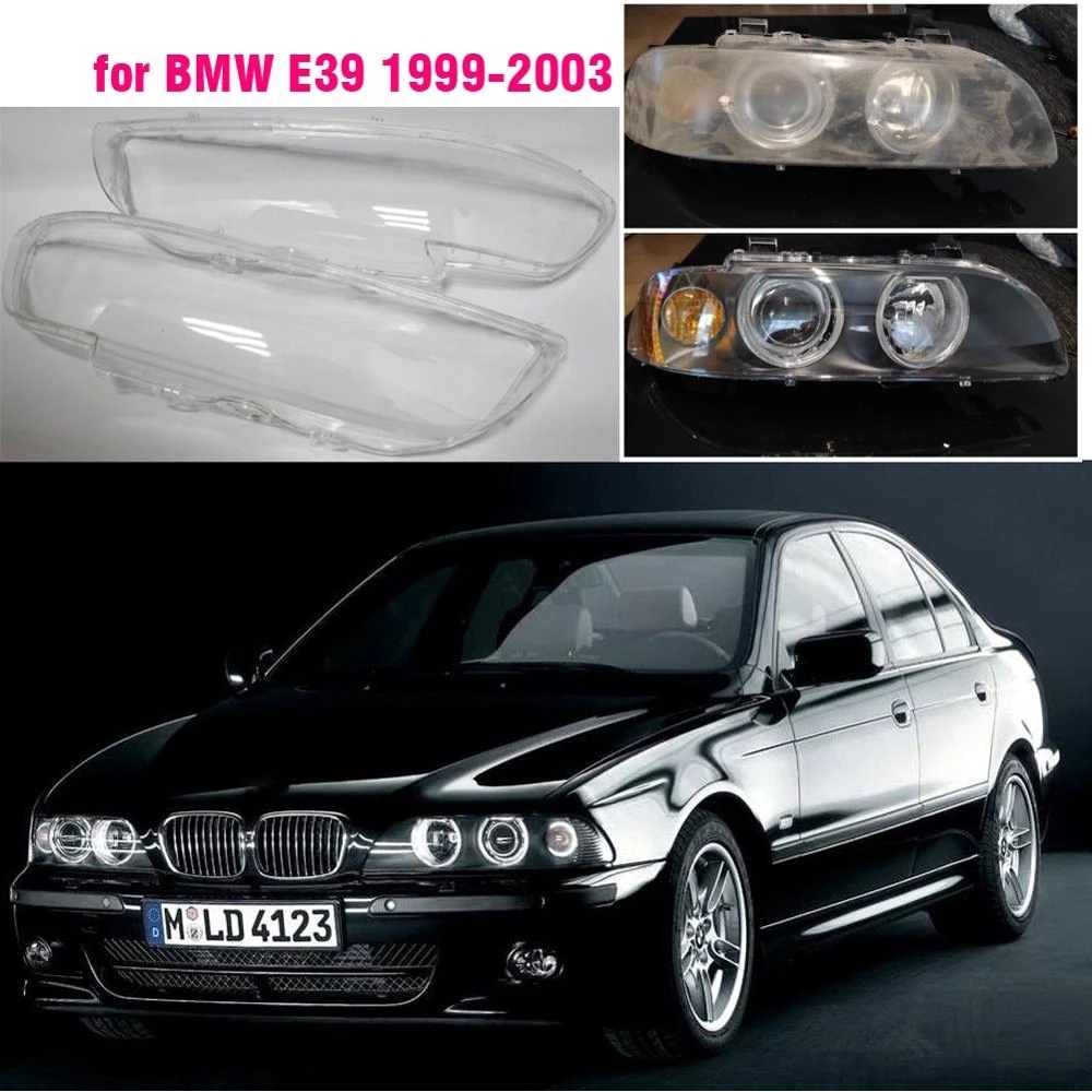 Mặt Nạ Đèn Pha Bằng Kính Trong Suốt Cho BMW 5 Series E39 BMW E39 5 1999 2000 2001 2002 2003
