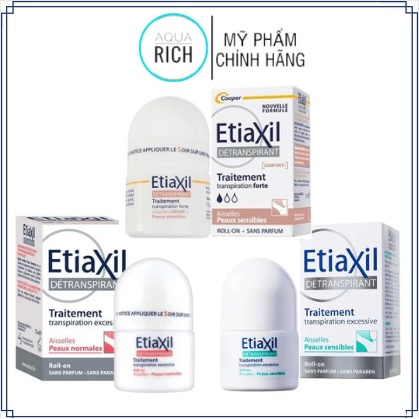 LĂN KHỬ MÙI ETIAXIL 15ML [Đỏ - Xanh - Nâu]