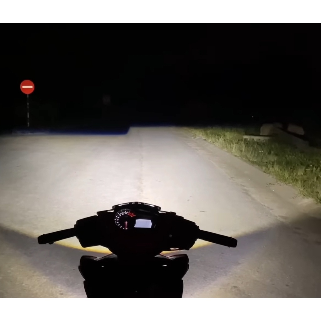 Đèn pha LED siêu sáng SORIKO 3 chân H4 lắp cho Wave RS, Sirius, Exciter, Vision, SH ...