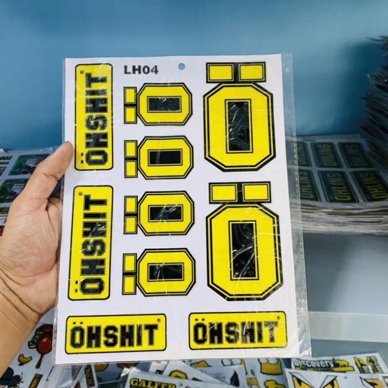 Tem logo đổ keo nổi ohshit
