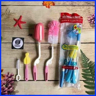 BỘ CỌ RỬA CỐC, BÌNH SỮA 4 CHI TIẾT,CỌ RỬA ĐA NĂNG