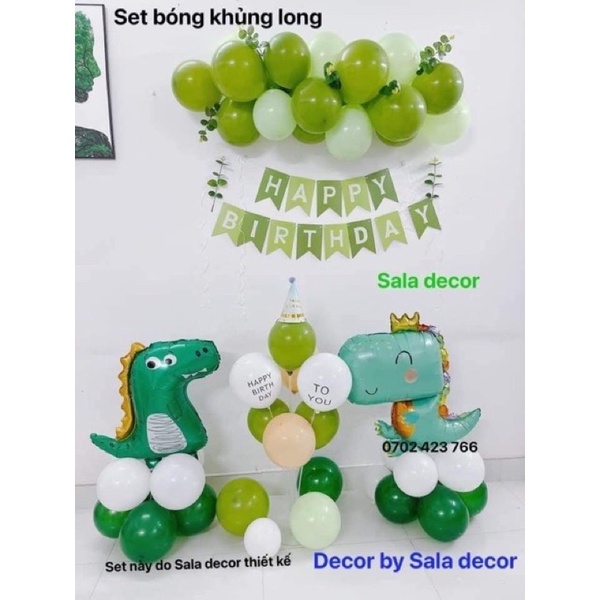 Set Bóng Sinh Nhật Chủ Đề Khủng Long
