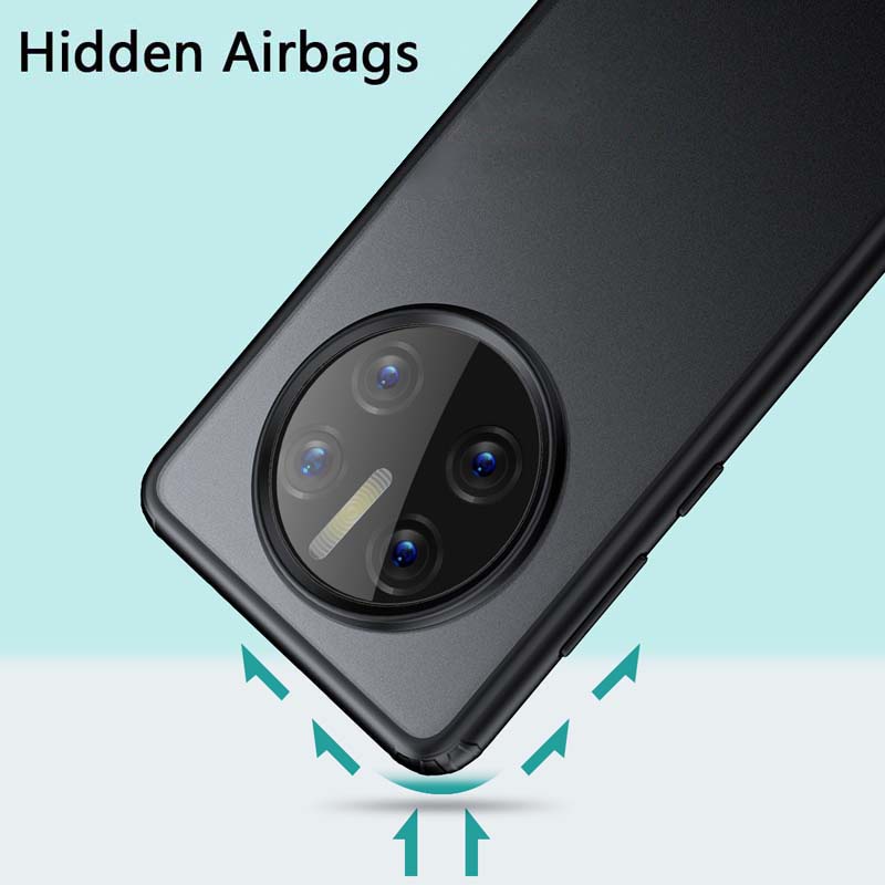 Ốp Điện Thoại PC Nhám Đơn Giản Chống Dấu Vân Tay Cho Huawei Mate 50 / Pro