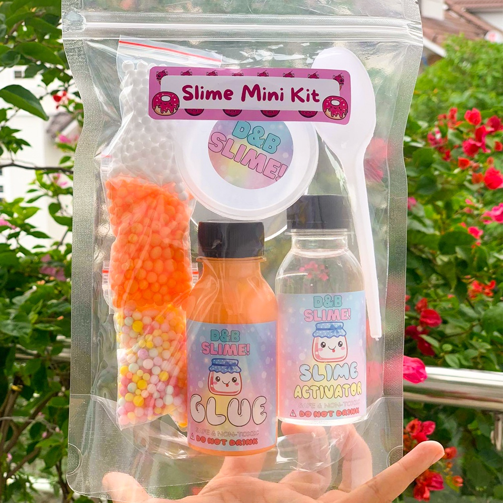 Bộ Kit làm Slime Basic - Kit làm Slime Cơ Bản Đủ Màu Thành Phẩm 120ML