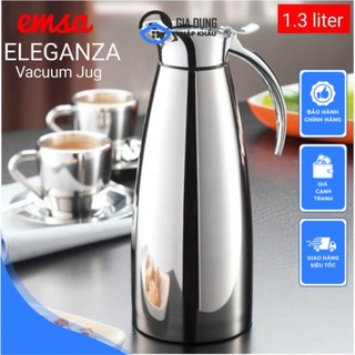 Bình giữ nhiệt emsa eleganza, dung tích 1,3l, chất liệu thép không gỉ, nhập đức, bh 12 tháng