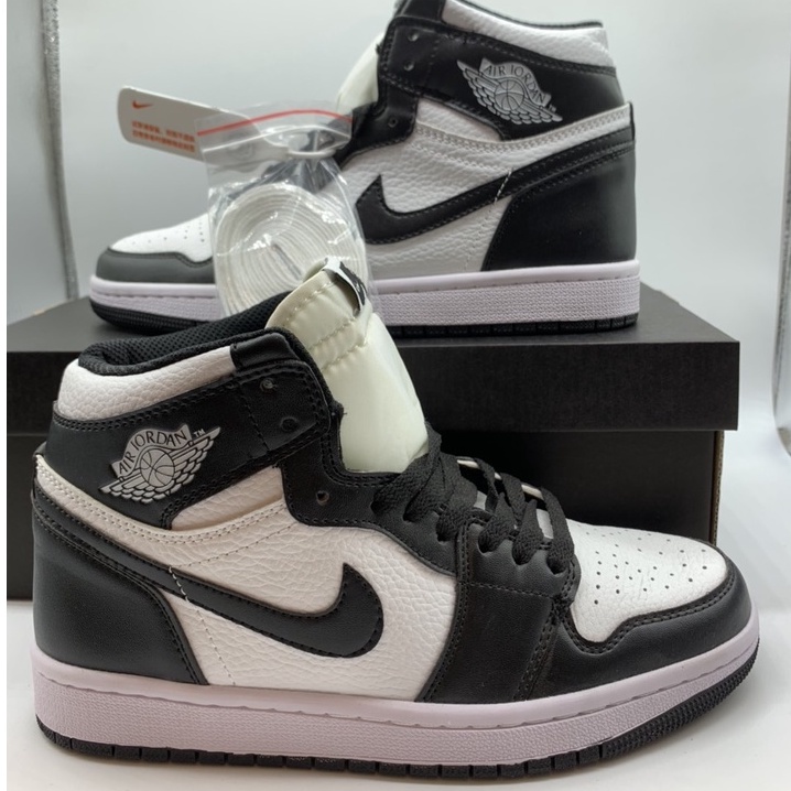 Giày Jordan PANDA Thể Thao Cao Cổ Đen Trắng Nam Nữ, JD Cổ Cao Hot Trend Full Box