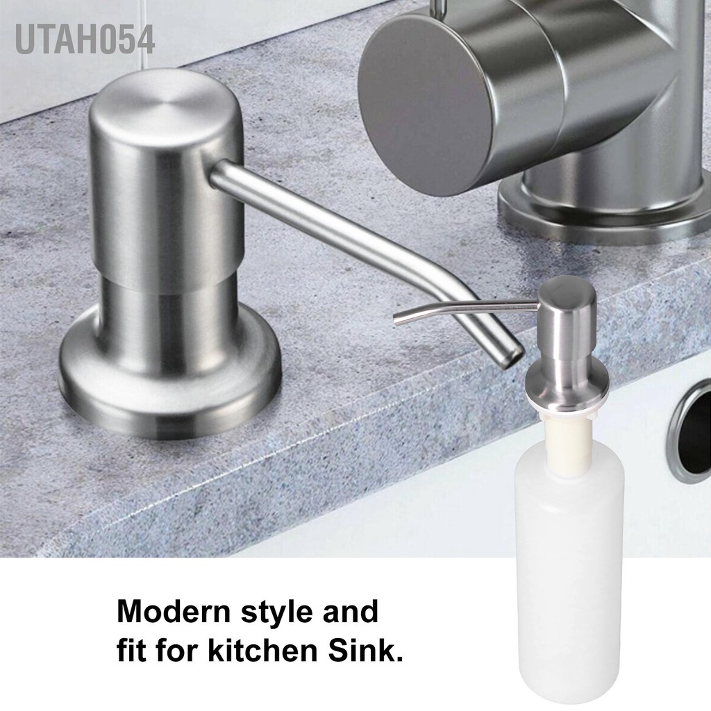 Bình Đựng Xà Phòng Dạng Nhấn 300ML Bằng Thép Không Gỉ Tiện Dụng Cho Nhà Bếp /