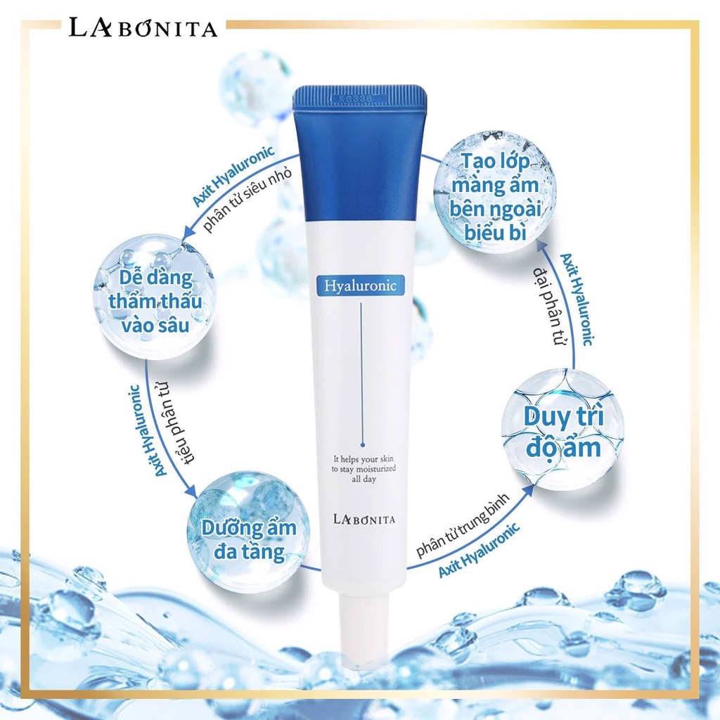 Kem Dưỡng Ẩm Sáng Da & Phục Hồi Da La Bonita Vital Hyaluronic Acid Cream 50ml