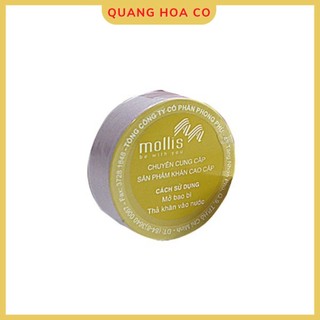 01 khăn tay nén mollis chất liệu cotton hnen 28 x 42 cm