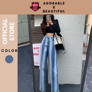 Quần Jeans Ống Rộng Họa Tiết Loang Cực Độc Lạ Phong Cách Ulzzang Hot Trend