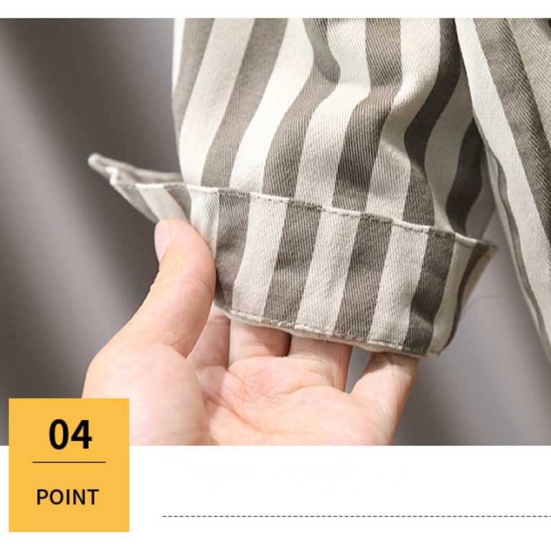 Áo Khoác Kẻ Sọc Phong Cách Hàn Quốc Cho Bé Trai