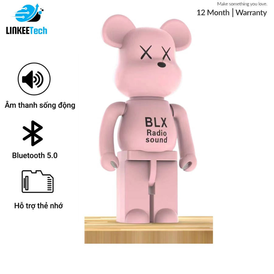 Loa Bluetooth Không Dây Bearbrick M9 Mini Để Bàn Trang Trí Sang trọng - Âm Thanh Stereo To Trầm Âm- LinkeeTech
