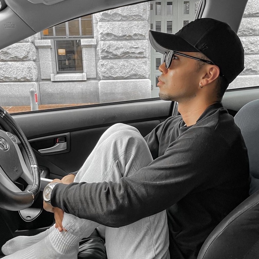 Nón MLB x 47 Brand Mỹ_Logo LA all black