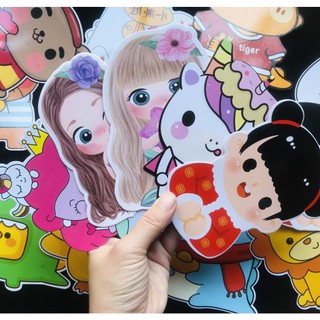 Combo 10 bao lì xì chibi con hoạt hình 2024