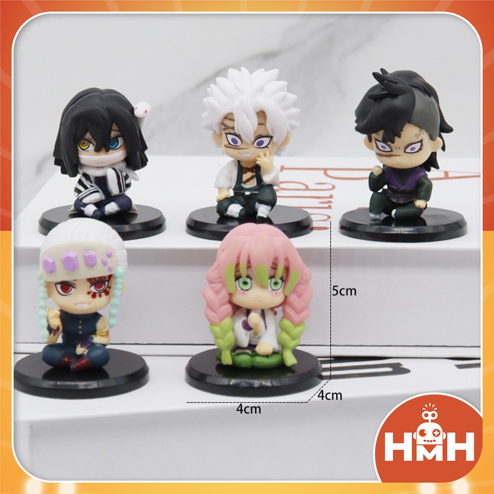 Mô hình Kimetsu no Yaiba, Demon slayer chibi cute trang trí để bàn, sưu tầm mô hình Anime dễ thương