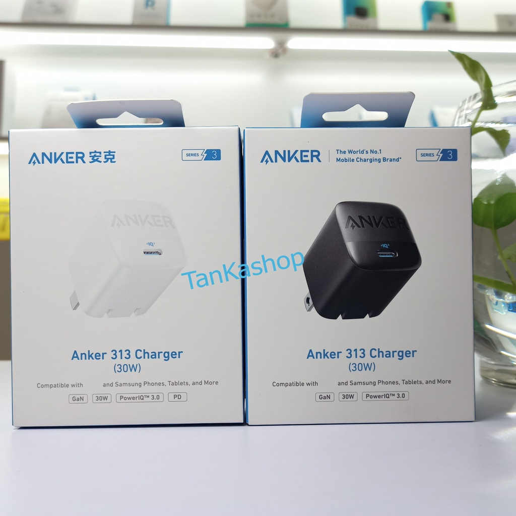 Củ Sạc Anker 313 , 1 cổng C Công Suất 30w A2639 GaN , Sạc Nhanh PD IQ3 PPS