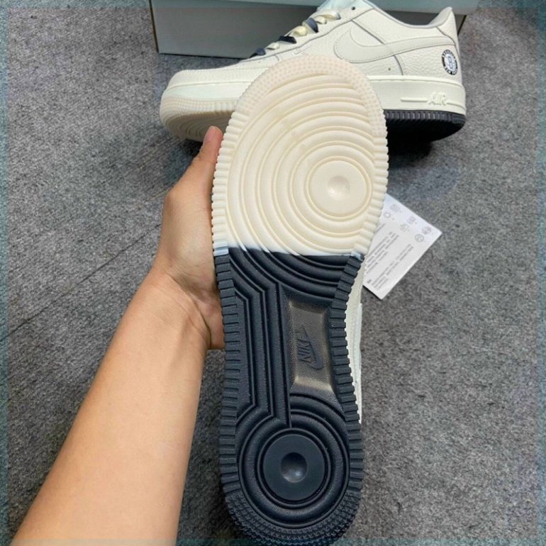 Giày Air Force 1 màu be sữa, AF1 âm dương hàng đẹp dành cho nam nữ dễ phối đồ siêu hot full box jinx.sneaker