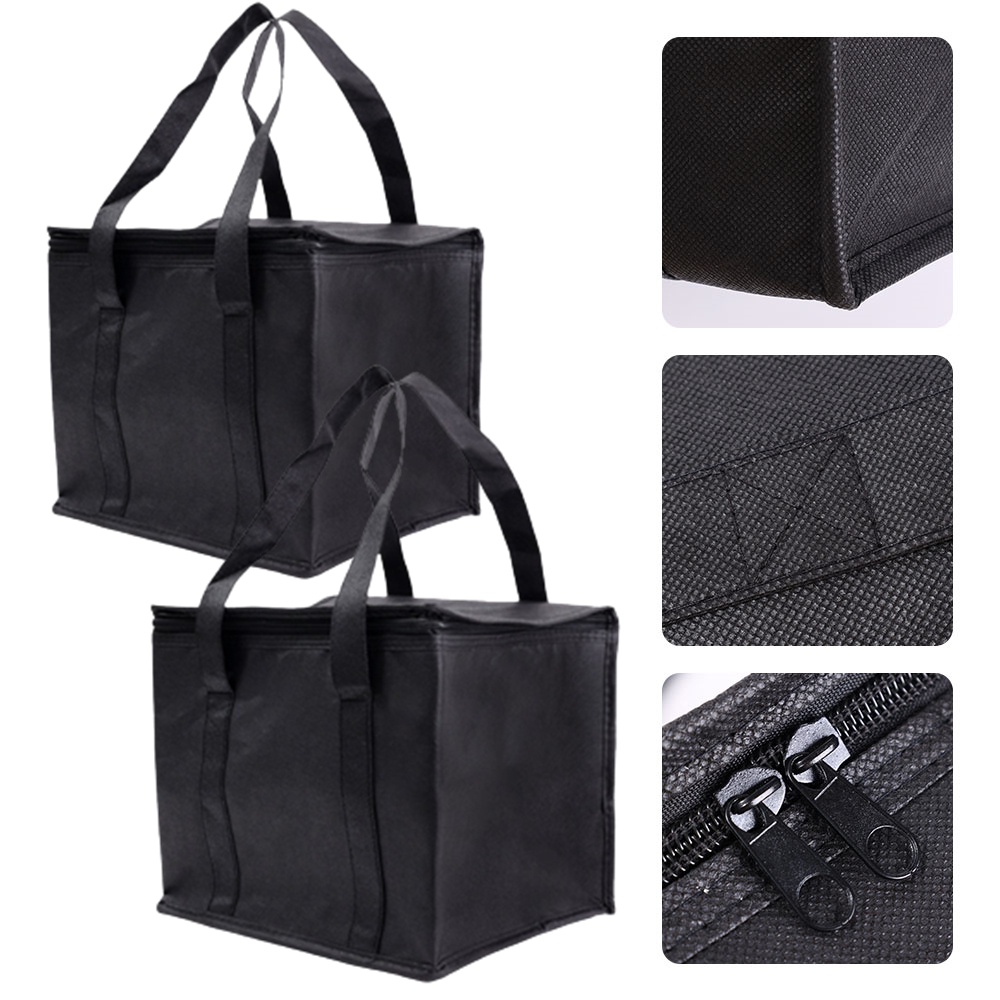 1 Túi Đựng Thức Ăn Cách Nhiệt Bằng Vải Không Dệt Đa Chức Năng