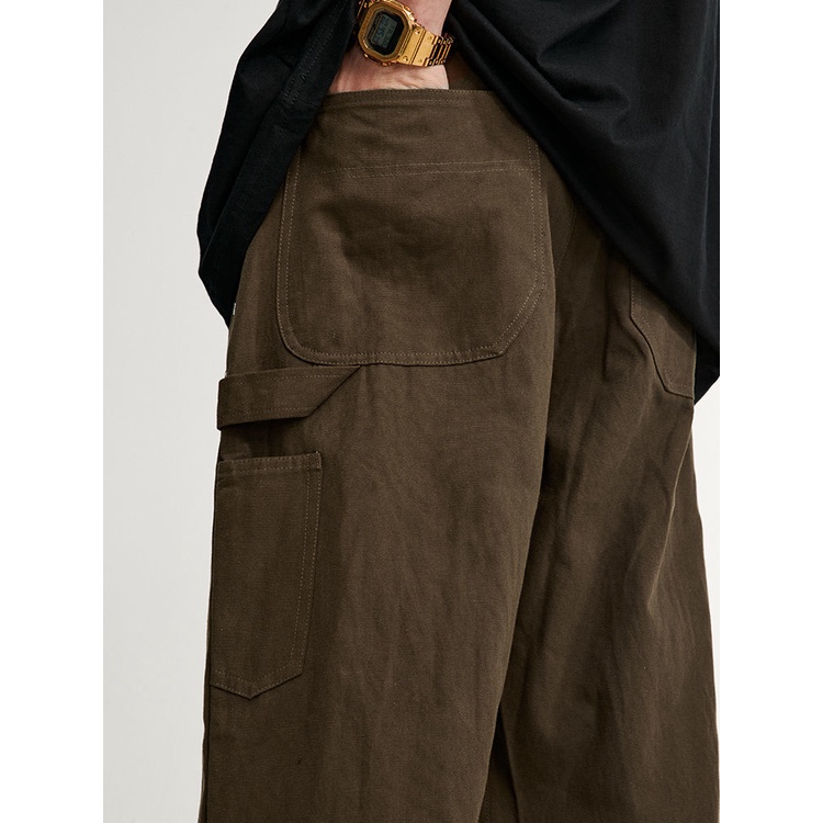 Quần Dài Dáng Suông Rộng Phong Cách Thời Trang Retro Mỹ