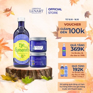 Combo toner hoa kim mai 200ml & kem dưỡng da ban ngày 60ml & kem dưỡng da ban đêm 60ml christian lenart cho da dầu mụn