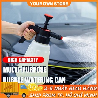 Vòi phun bọt cầm tay dung tích lớn 1.8 l vòi phun tuyết áp lực bình xịt vệ sinh cửa sổ rửa xe hơi