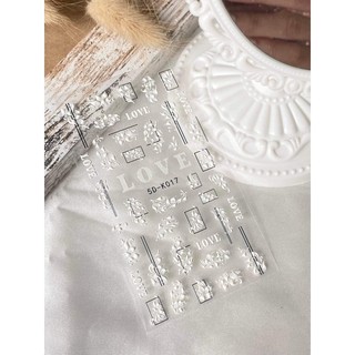 Sticker 5D nổi dán móng tay